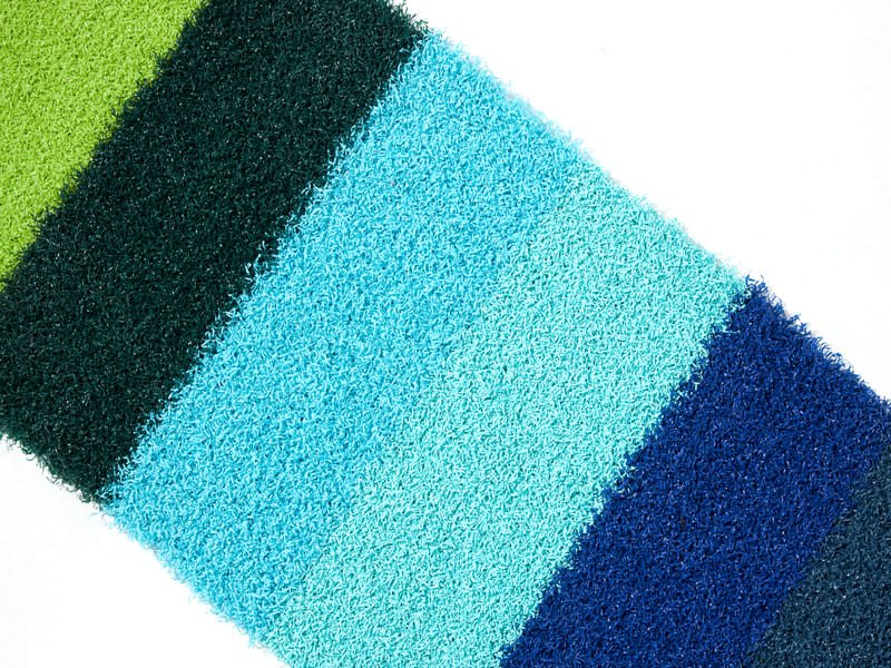 High-density MF turf fibers showing the reinforced root zone structure